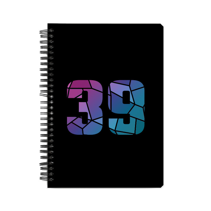 39 Number Notebook (Black)