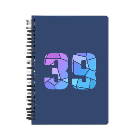 39 Number Notebook (Navy Blue)