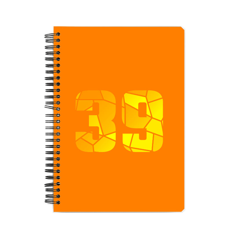 39 Number Notebook (Orange)