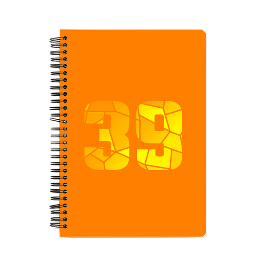 39 Number Notebook (Orange)