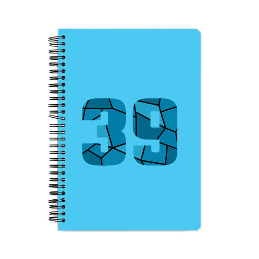 39 Number Notebook (Sky Blue)