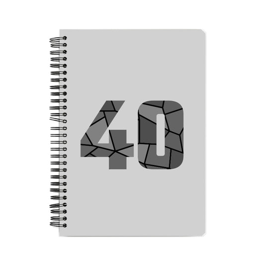 40 Number Notebook (Melange Grey)