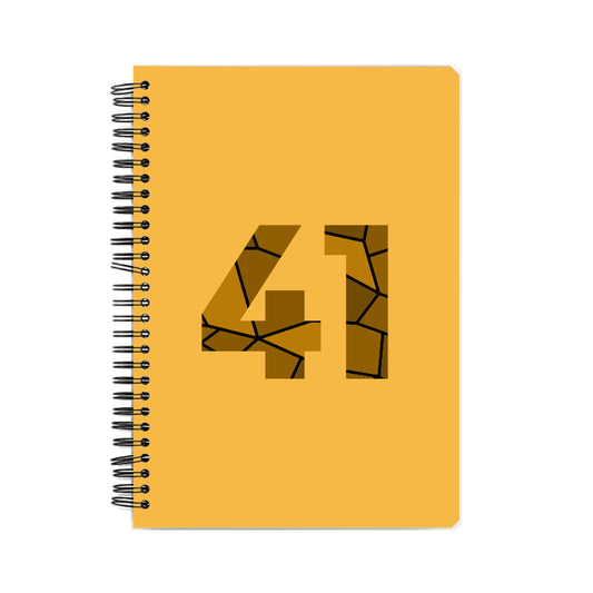 41 Number Notebook (Golden Yellow)