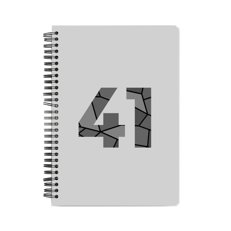 41 Number Notebook (Melange Grey)