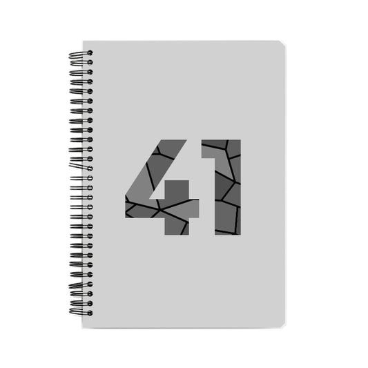 41 Number Notebook (Melange Grey)