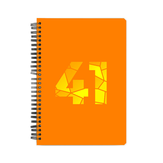 41 Number Notebook (Orange)