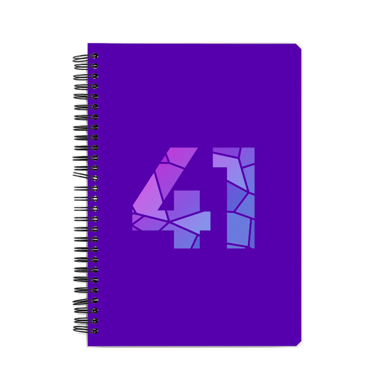 41 Number Notebook (Purple)