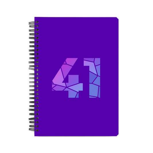 41 Number Notebook (Purple)