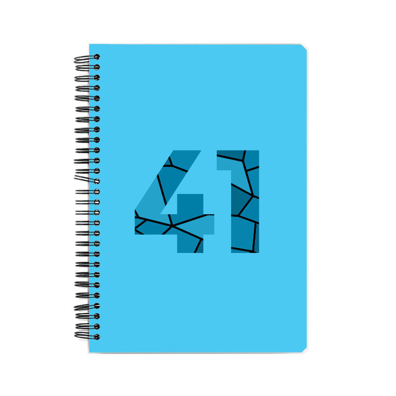 41 Number Notebook (Sky Blue)