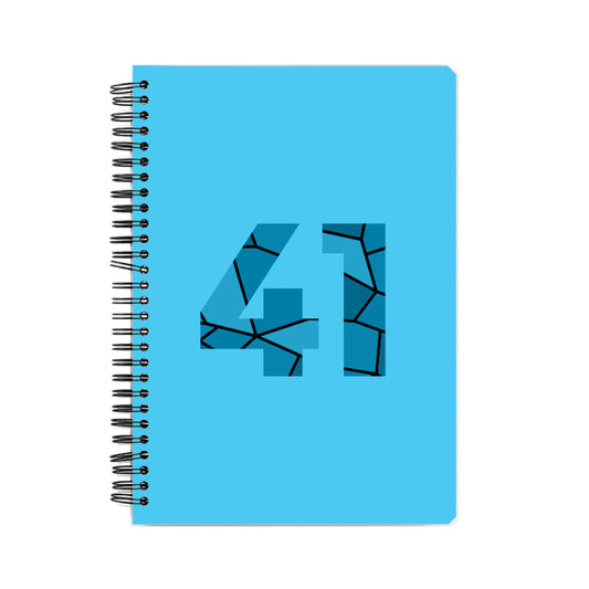 41 Number Notebook (Sky Blue)