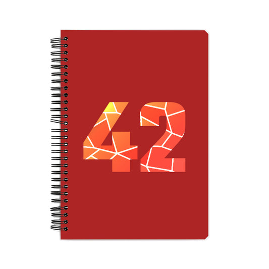 42 Number Notebook (Red)