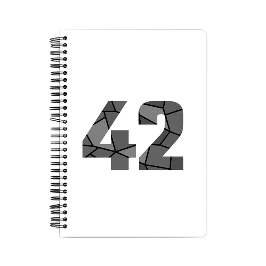 42 Number Notebook (White)