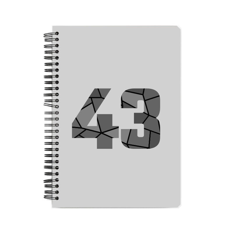 43 Number Notebook (Melange Grey)