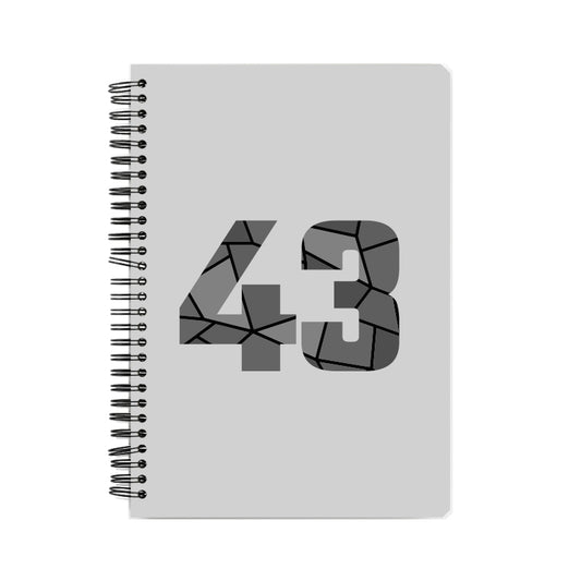 43 Number Notebook (Melange Grey)