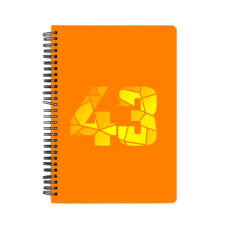 43 Number Notebook (Orange)
