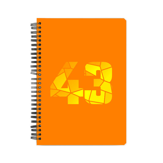 43 Number Notebook (Orange)