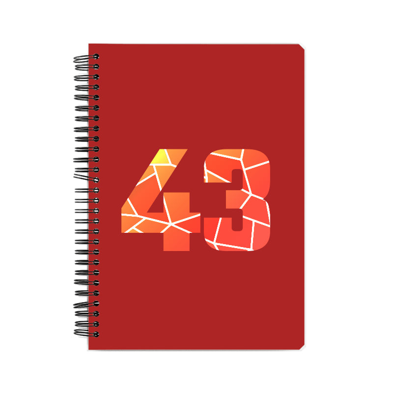 43 Number Notebook (Red)