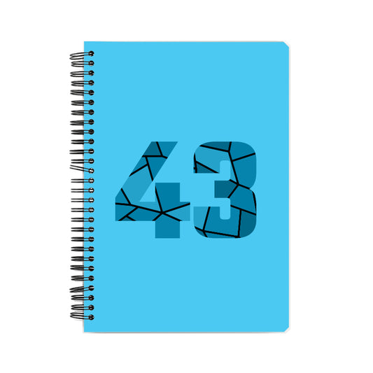 43 Number Notebook (Sky Blue)