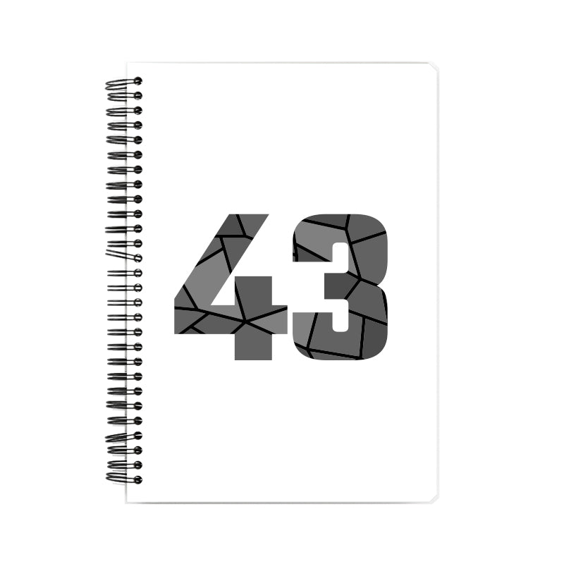43 Number Notebook (White)