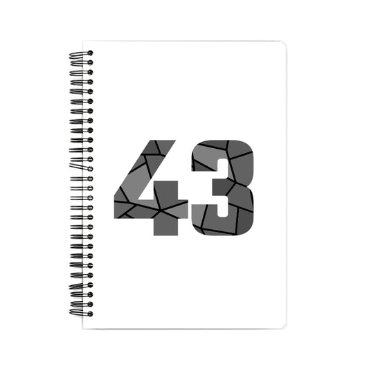43 Number Notebook (White)