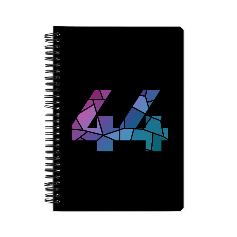 44 Number Notebook (Black)