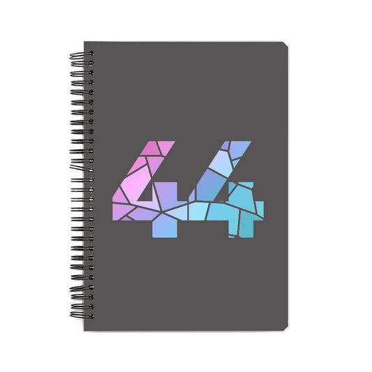 44 Number Notebook (Charcoal Grey)