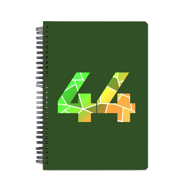 44 Number Notebook (Olive Green)