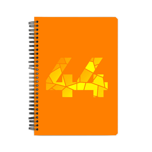 44 Number Notebook (Orange)