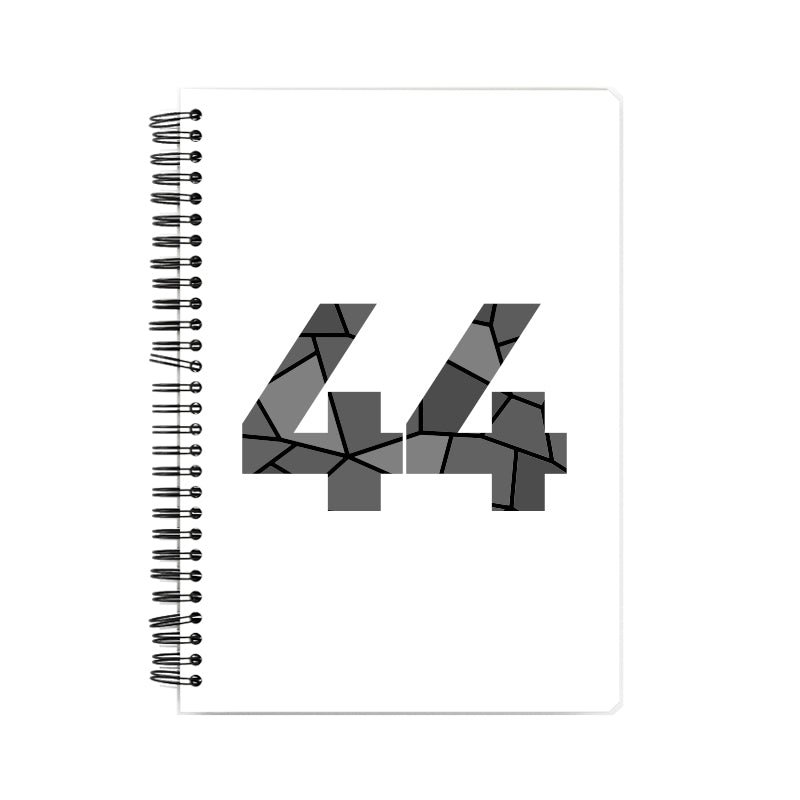 44 Number Notebook (White)