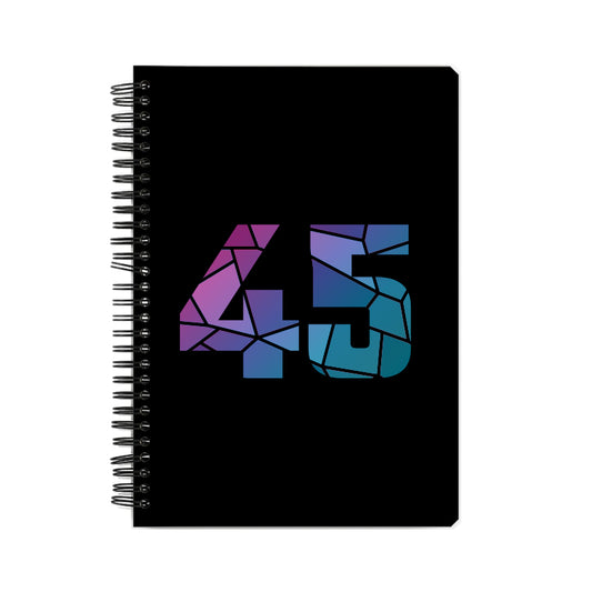 45 Number Notebook (Black)