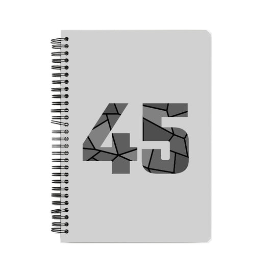 45 Number Notebook (Melange Grey)