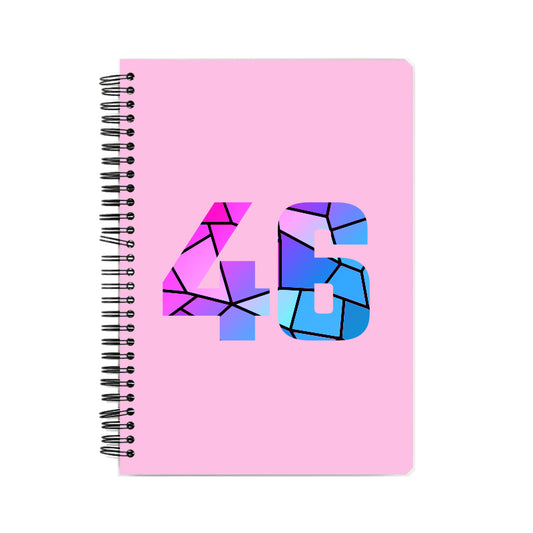 46 Number Notebook (Light Pink)