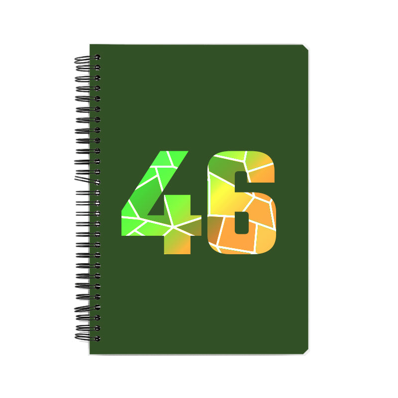 46 Number Notebook (Olive Green)