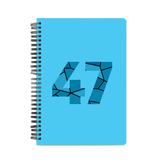47 Number Notebook (Sky Blue)