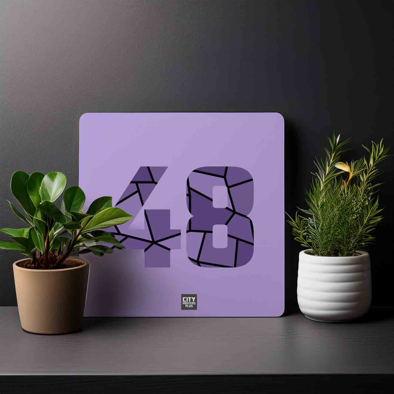 48 Number Mousepad (Iris Lavender)
