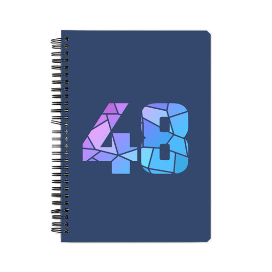 48 Number Notebook (Navy Blue)