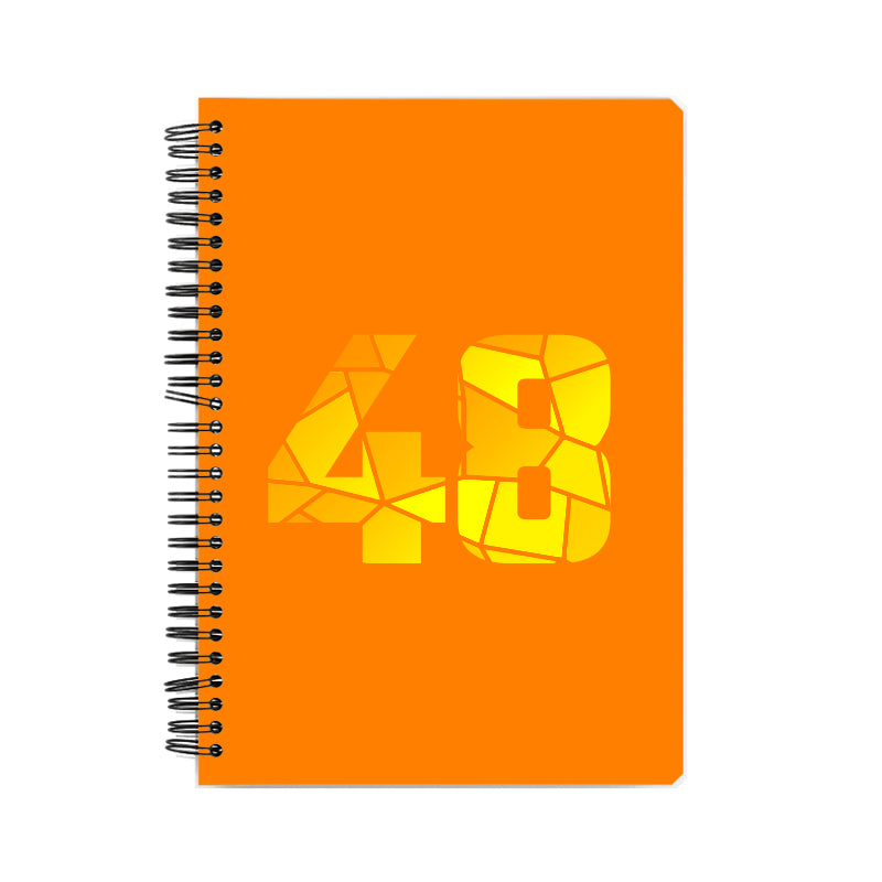 48 Number Notebook (Orange)