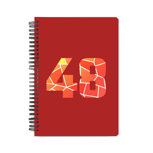 48 Number Notebook (Red)