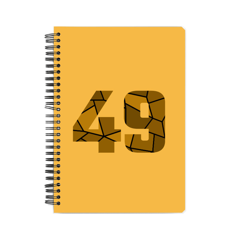 49 Number Notebook (Golden Yellow)