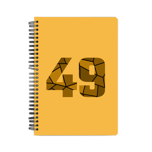49 Number Notebook (Golden Yellow)