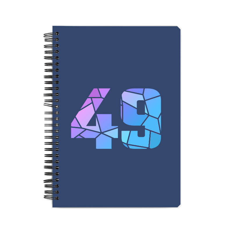 49 Number Notebook (Navy Blue)