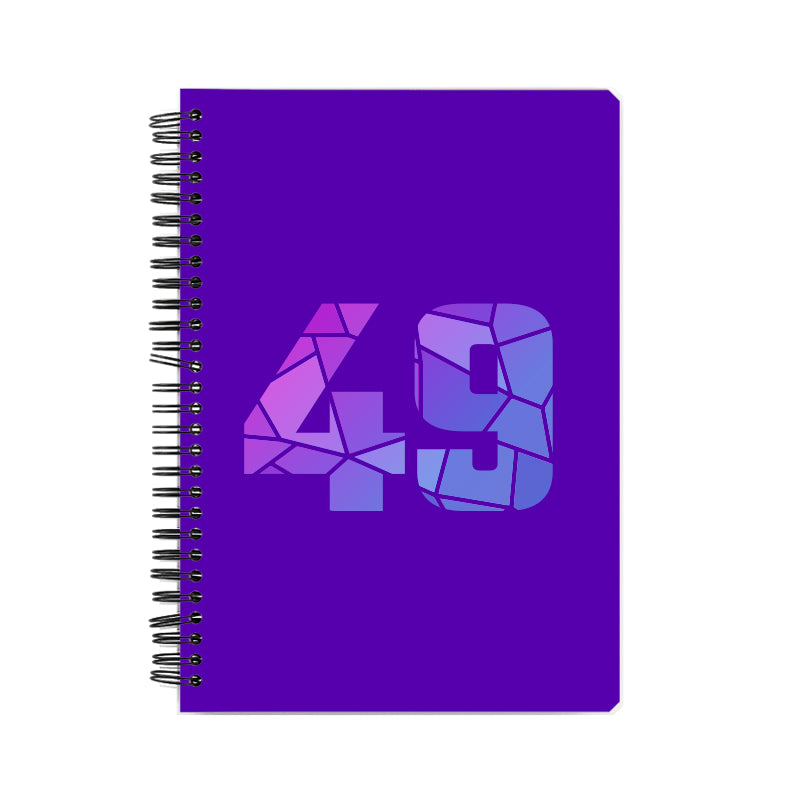 49 Number Notebook (Purple)