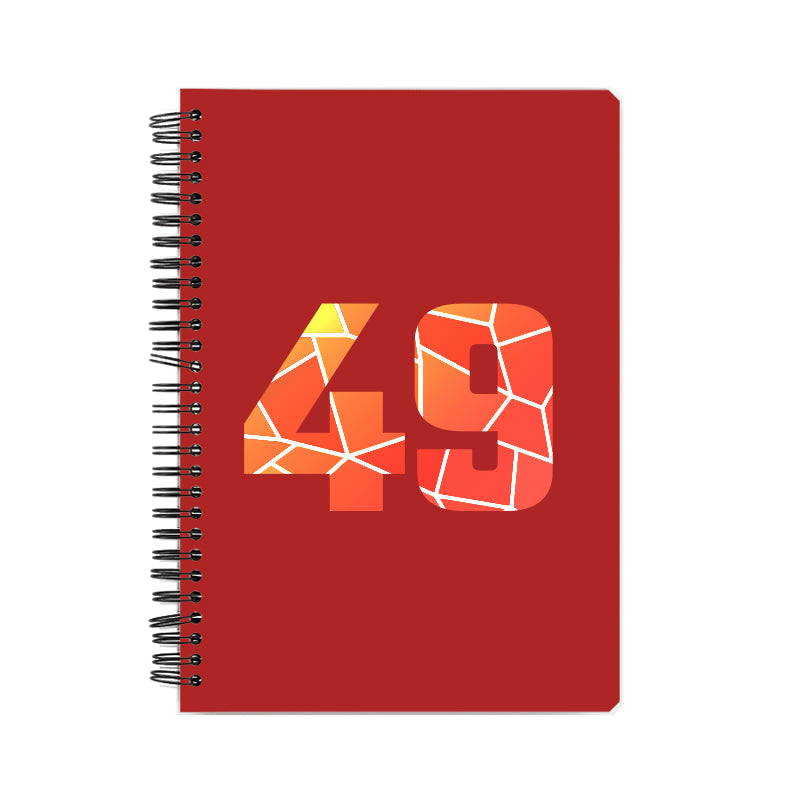 49 Number Notebook (Red)