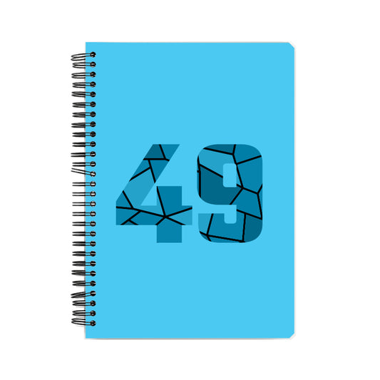 49 Number Notebook (Sky Blue)