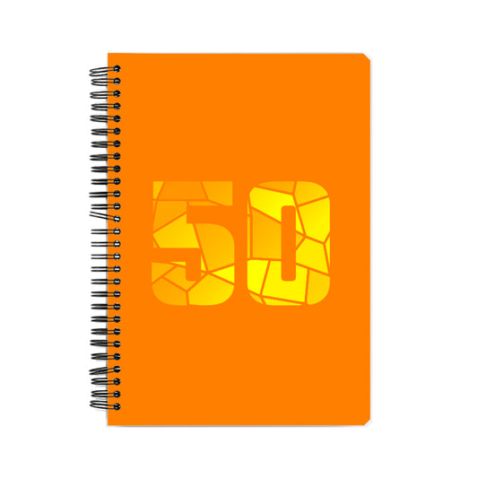 50 Number Notebook (Orange)