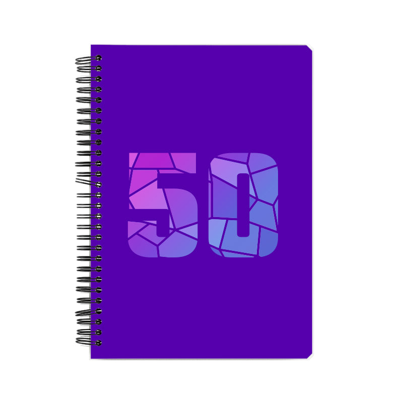 50 Number Notebook (Purple)