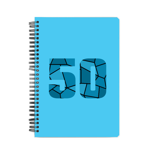 50 Number Notebook (Sky Blue)