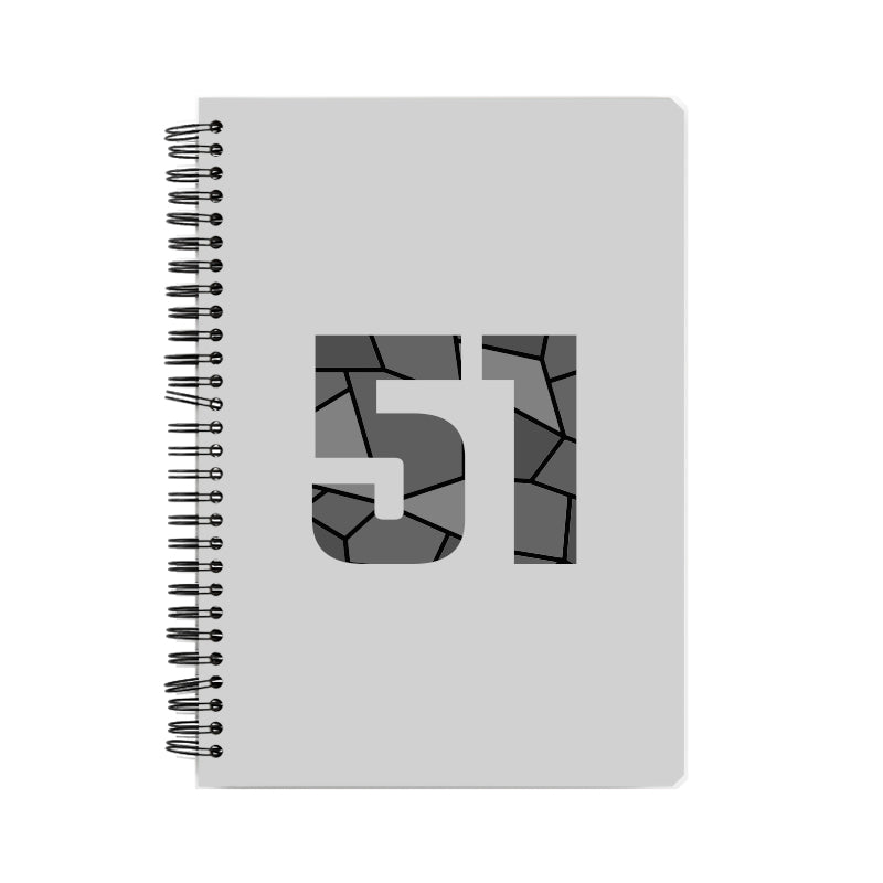 51 Number Notebook (Melange Grey)
