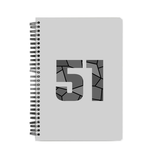 51 Number Notebook (Melange Grey)