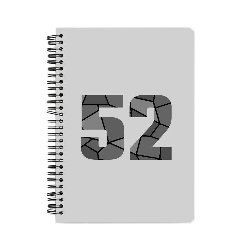 52 Number Notebook (Melange Grey)